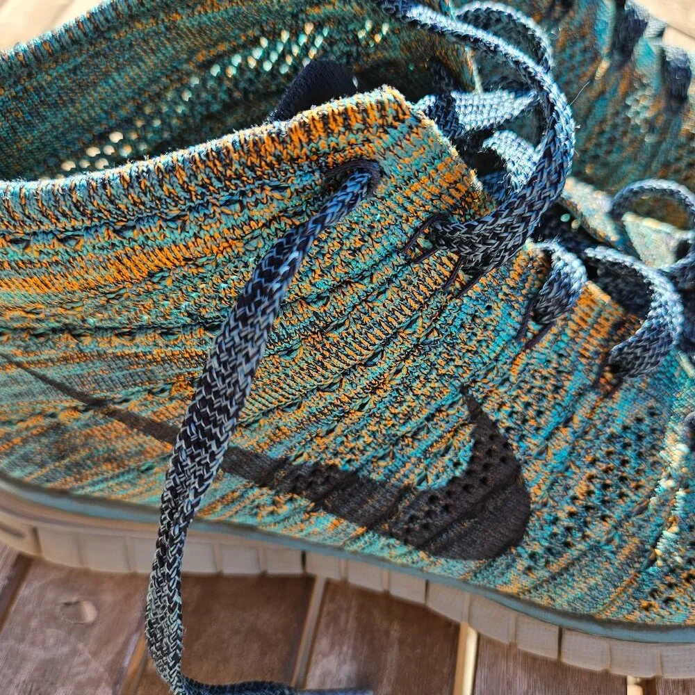 Nike Free Flyknit Chukka Mineral Teal Men running shoes, size 8